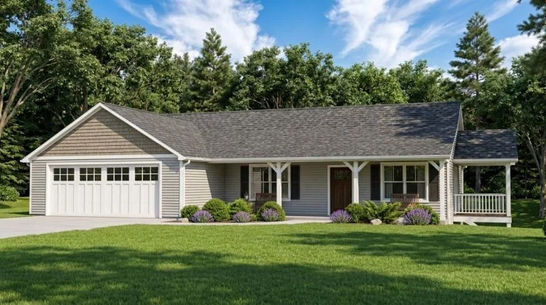 CHD-1842 Country House Plan – Front Elevation