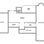 CHD-1846 Country House Plan – Basement Floor Plan