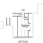 CHD-13104 Country House Plan – Loft Floor Plan