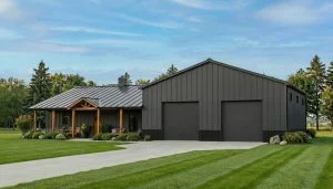 CHD-22218 Barndominium House Plan – Front Elevation