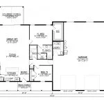 CHD-22218 Barndominium House Plan – Main Floor Plan