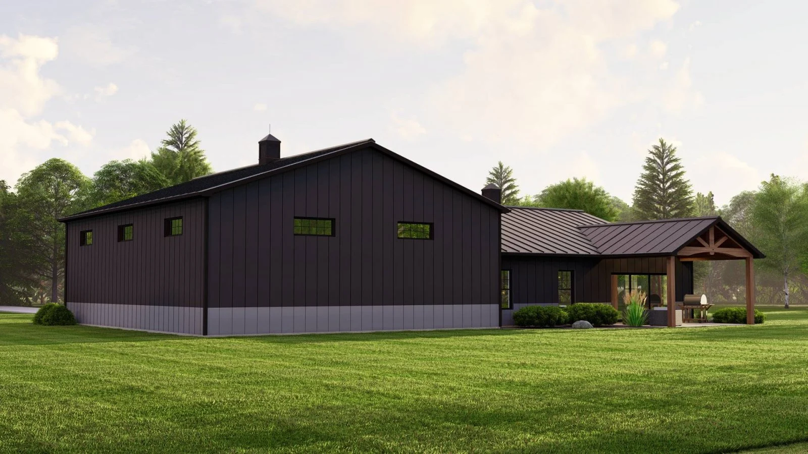 CHD-22218 Barndominium House Plan – Photo 1