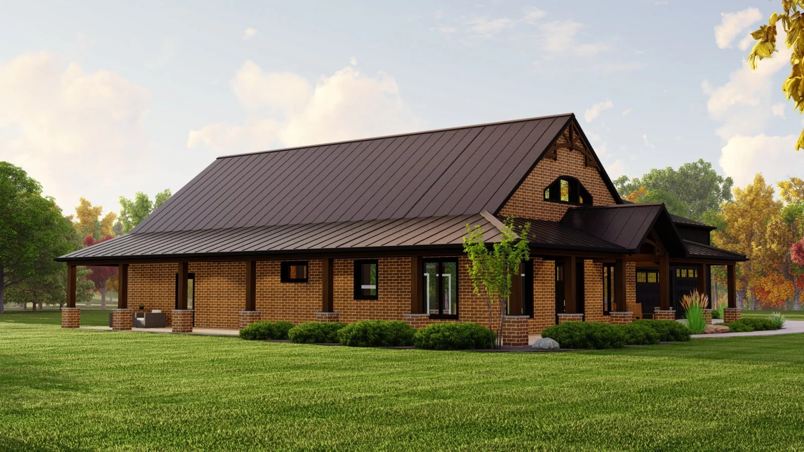 CHD-22187 Barndominium House Plan – Photo 1