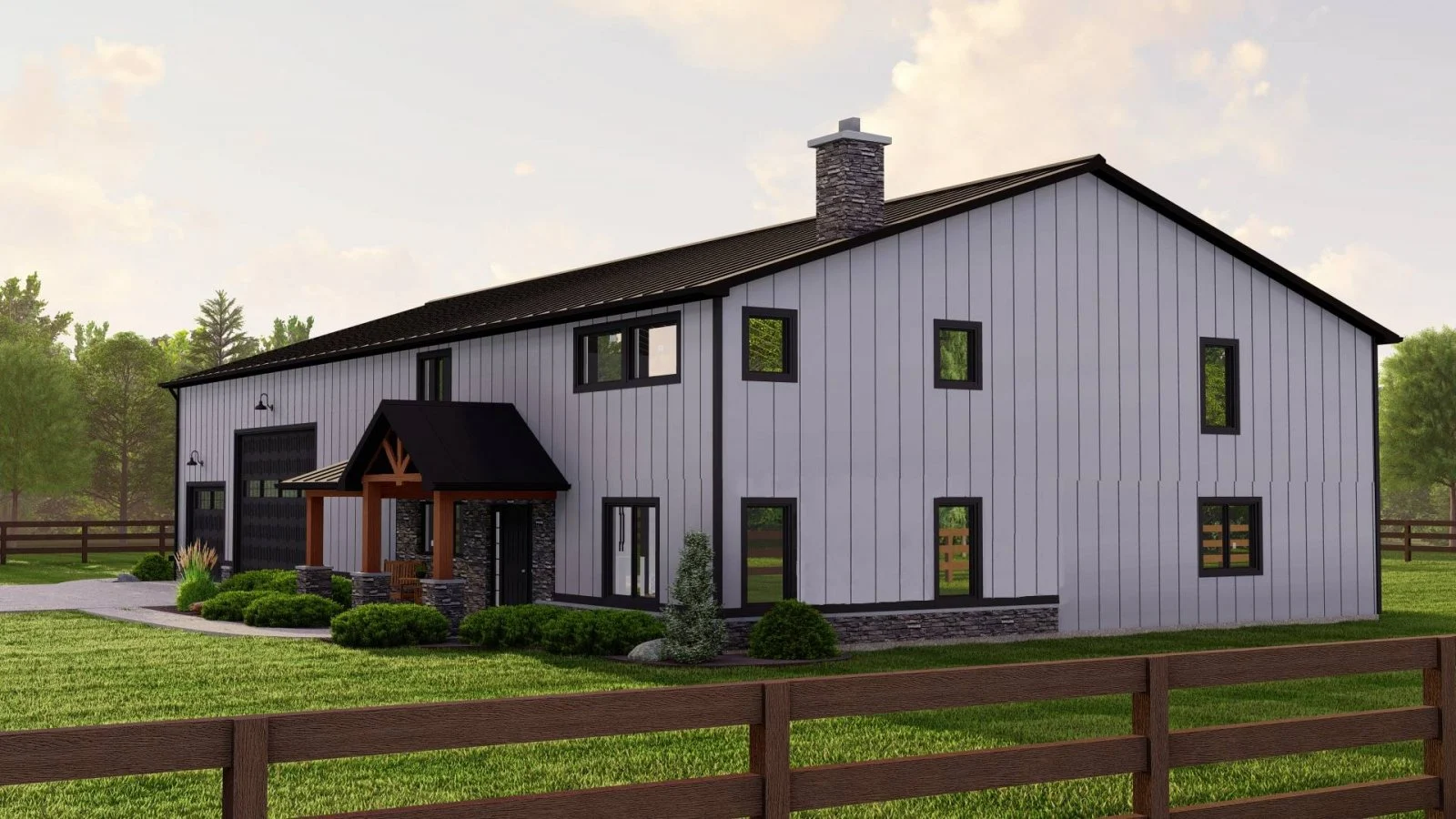 CHD-22100 Barndominium House Plan – Photo 16