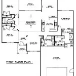 CHD-0775 Craftsmen House Plan – Main Floor Plan