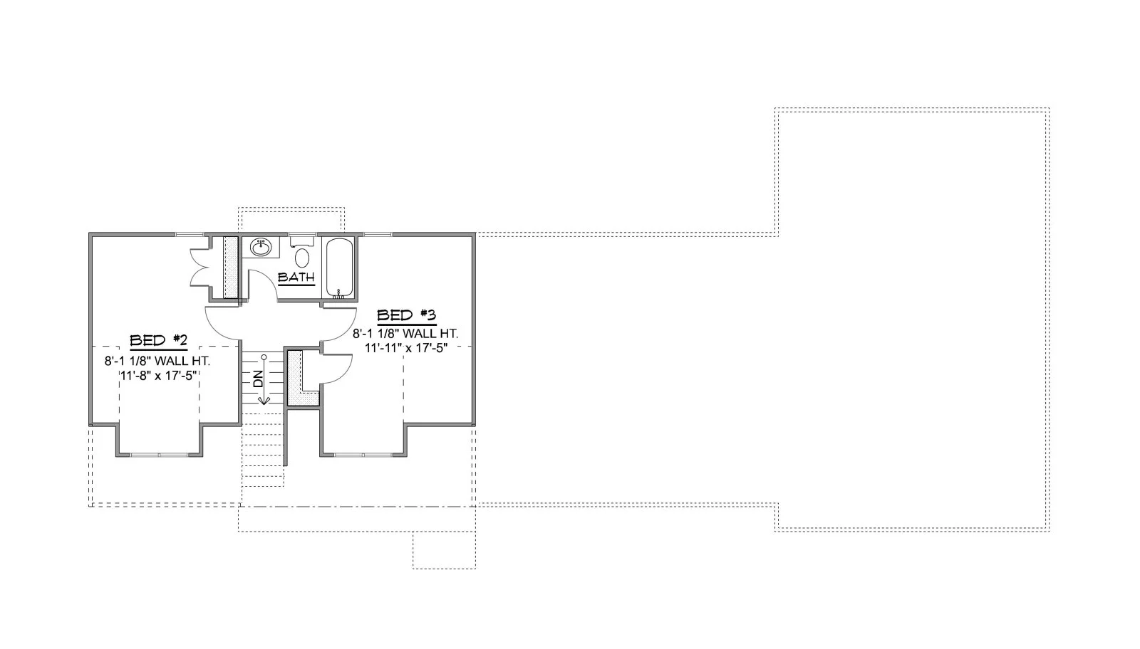 CHD-1202 Beach House Plan – Second Floor Plan