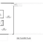 CHD-1256 Barndominium House Plan – Second Floor Plan
