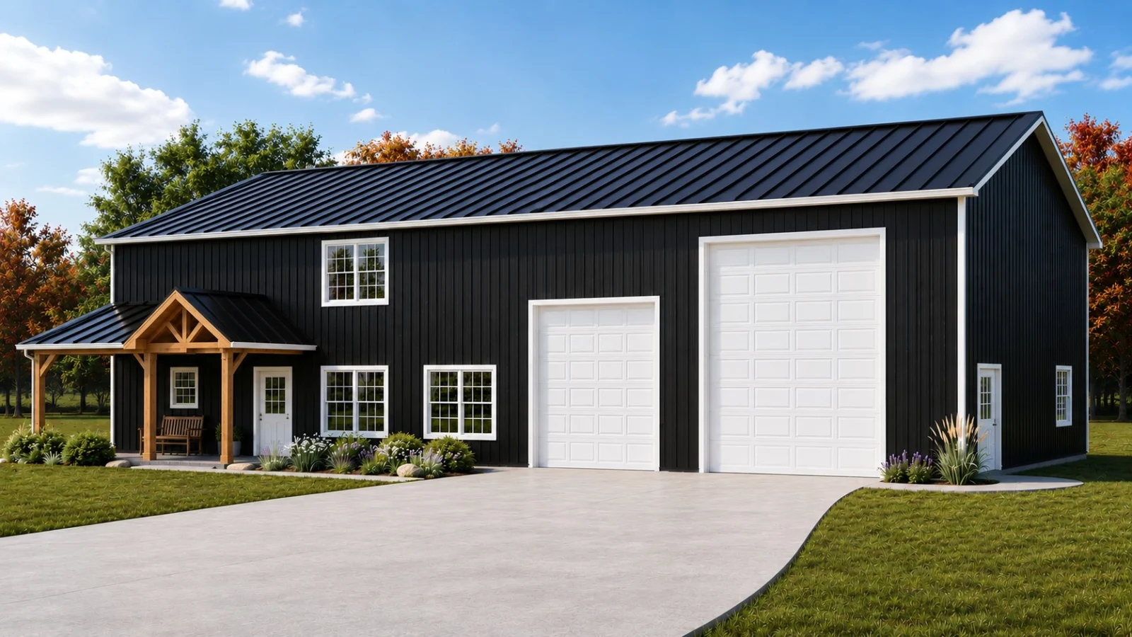 CHD-1256 Barndominium House Plan – Photo 1
