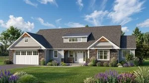 CHD-1311 Colonial House Plan – Front Elevation