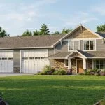 CHD-13119 Colonial House Plan – Front Elevation