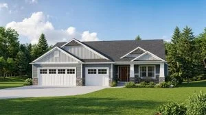 CHD-13120 Colonial House Plan – Front Elevation
