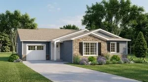 CHD-1320 Beach House Plan – Front Elevation