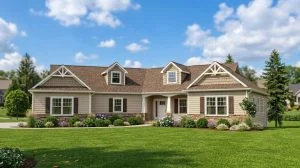 CHD-1347 Colonial House Plan – Front Elevation