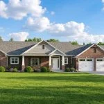 CHD-1354 Colonial House Plan – Front Elevation