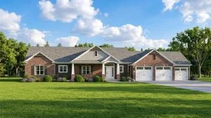 CHD-1354 Colonial House Plan – Front Elevation