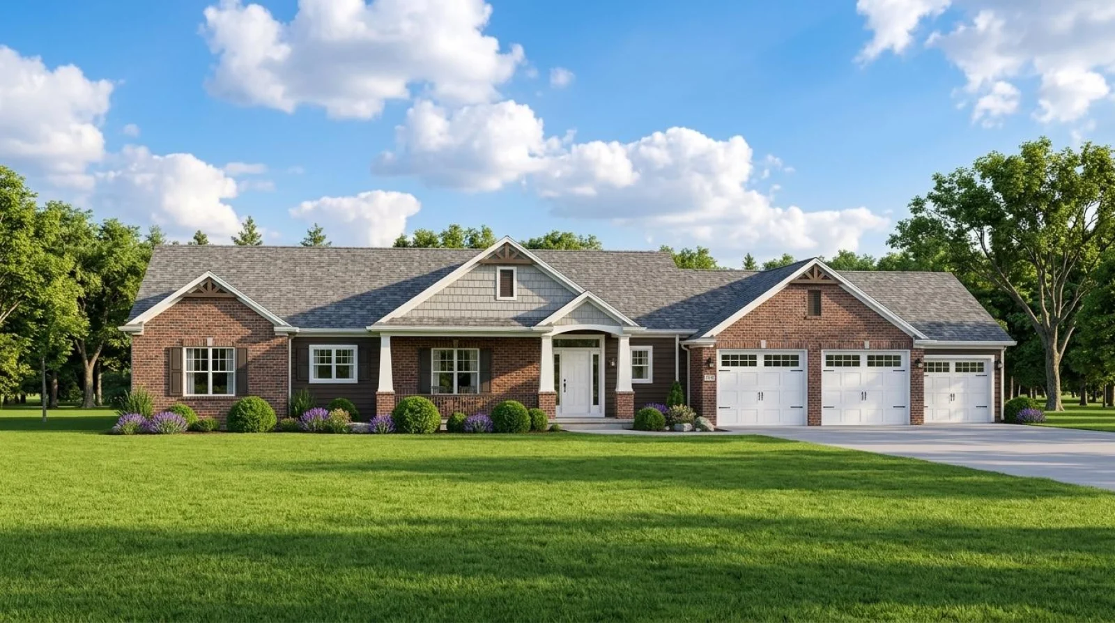 CHD-1354 Colonial House Plan – Front Elevation