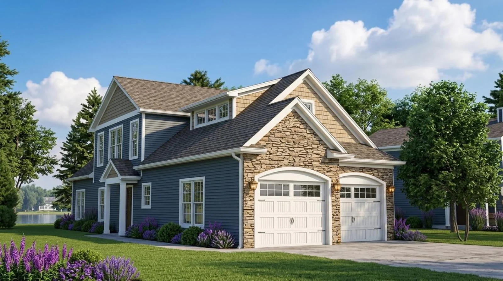 CHD-1355 Colonial House Plan – Front Elevation