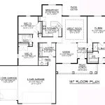 CHD-1356 Colonial House Plan – Main Floor Plan