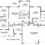 CHD-1368 Colonial House Plan – Main Floor Plan