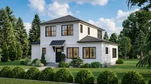 CHD-1377 Colonial House Plan – Front Elevation