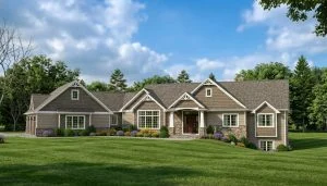CHD-1378 Colonial House Plan – Front Elevation