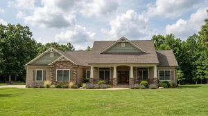 CHD-1383 Colonial House Plan – Front Elevation