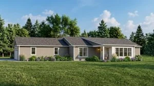 CHD-1384 Colonial House Plan – Front Elevation