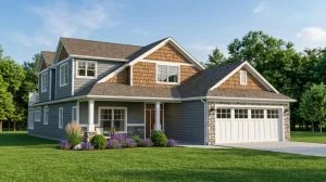 CHD-1409 Colonial House Plan – Front Elevation