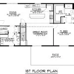 CHD-14101 Cottage House Plan – First Floor Plan