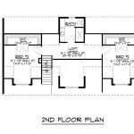 CHD-14101 Cottage House Plan – Second Floor Plan