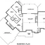 CHD-14110 Country House Plan – Basement Floor Plan