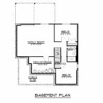 CHD-14113 Country House Plan – Basement Floor Plan