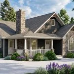 CHD-14113 Country House Plan – Front Elevation