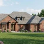 CHD-14114 Country House Plan – Front Elevation