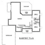 CHD-14120 Country House Plan – Basement Floor Plan