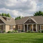CHD-14120 Country House Plan – Front Elevation