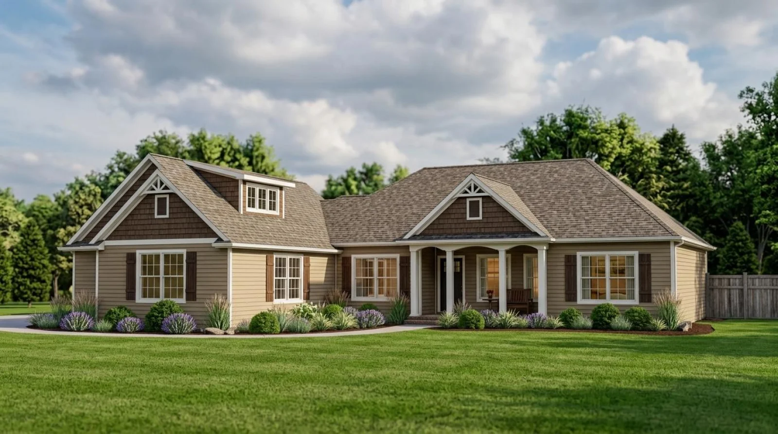CHD-14120 Country House Plan – Front Elevation