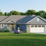 CHD-1415 Colonial House Plan – Front Elevation