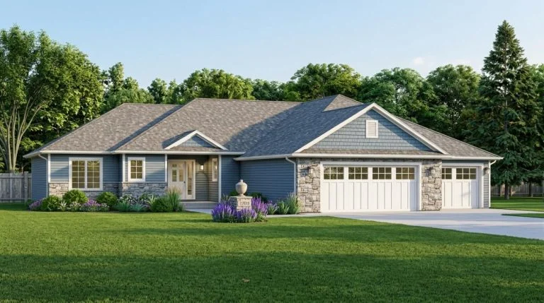 CHD-1415 Colonial House Plan – Front Elevation
