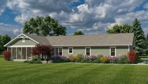 CHD-1426 Colonial House Plan – Front Elevation