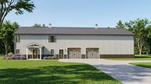 CHD-1430 Farmhouse House Plan – Front Elevation