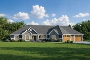 CHD-1434 Colonial House Plan – Front Elevation