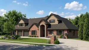 CHD-1436 Beach House Plan – Front Elevation