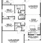 CHD-1443 Colonial House Plan – Main Floor Plan