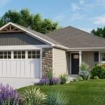 CHD-1443 Colonial House Plan – Front Elevation