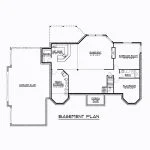 CHD-1448 European House Plan – Basement Floor Plan