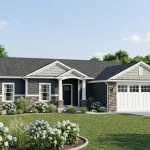 CHD-1455 Country House Plan – Front Elevation