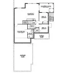 CHD-1458 Beach House Plan – Basement Floor Plan