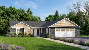 CHD-1460 Craftsmen House Plan – Front Elevation