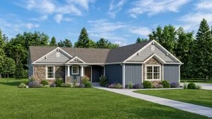 CHD-1466 Cottage House Plan – Front Elevation